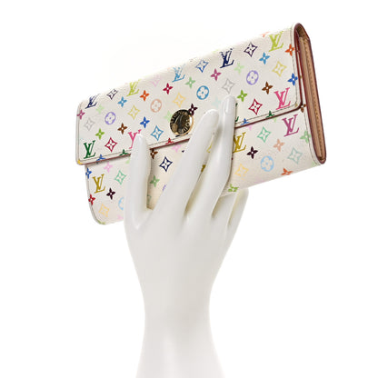 Louis Vuitton Monogram Multicolor Sarah Wallet White 2 of 10