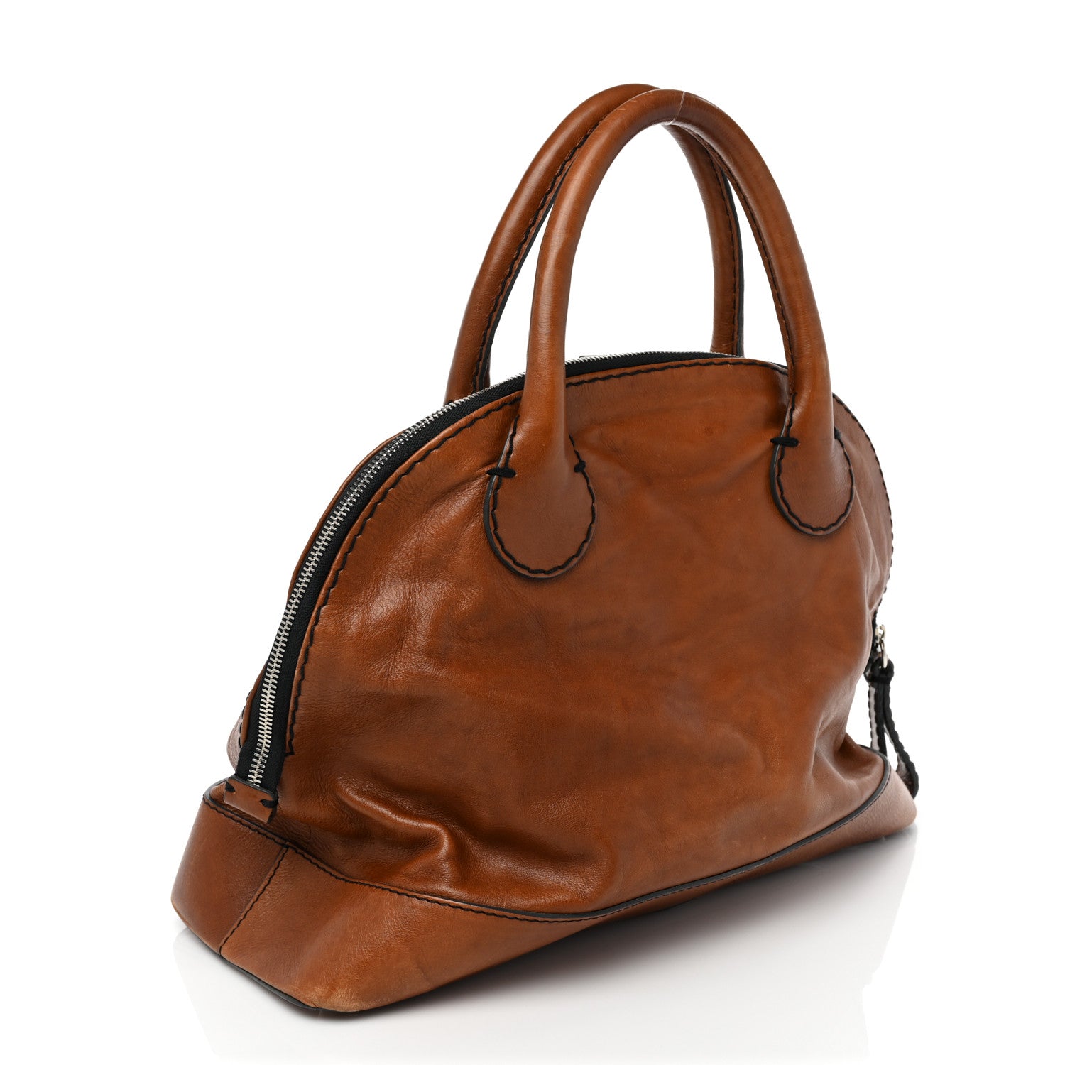 Chloe Calfskin Edith Dome Bowler Muscade 3 of 22