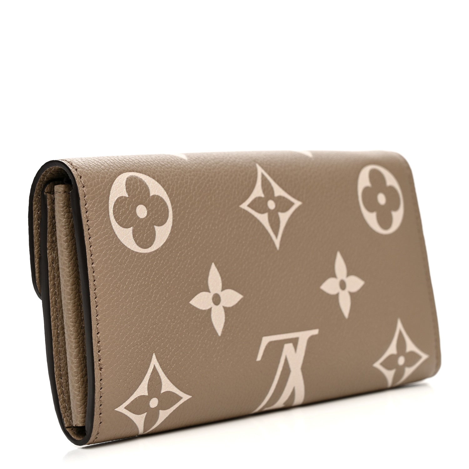 Louis Vuitton Empreinte Monogram Giant Sarah Wallet Tourterelle Creme 3 of 7