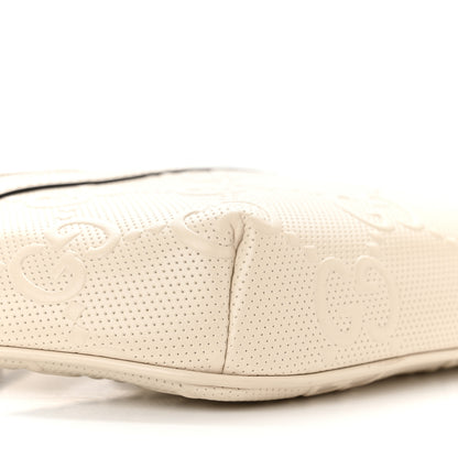 Gucci Calfskin GG Tennis Embossed Belt Bag Mystic White 9 of 11
