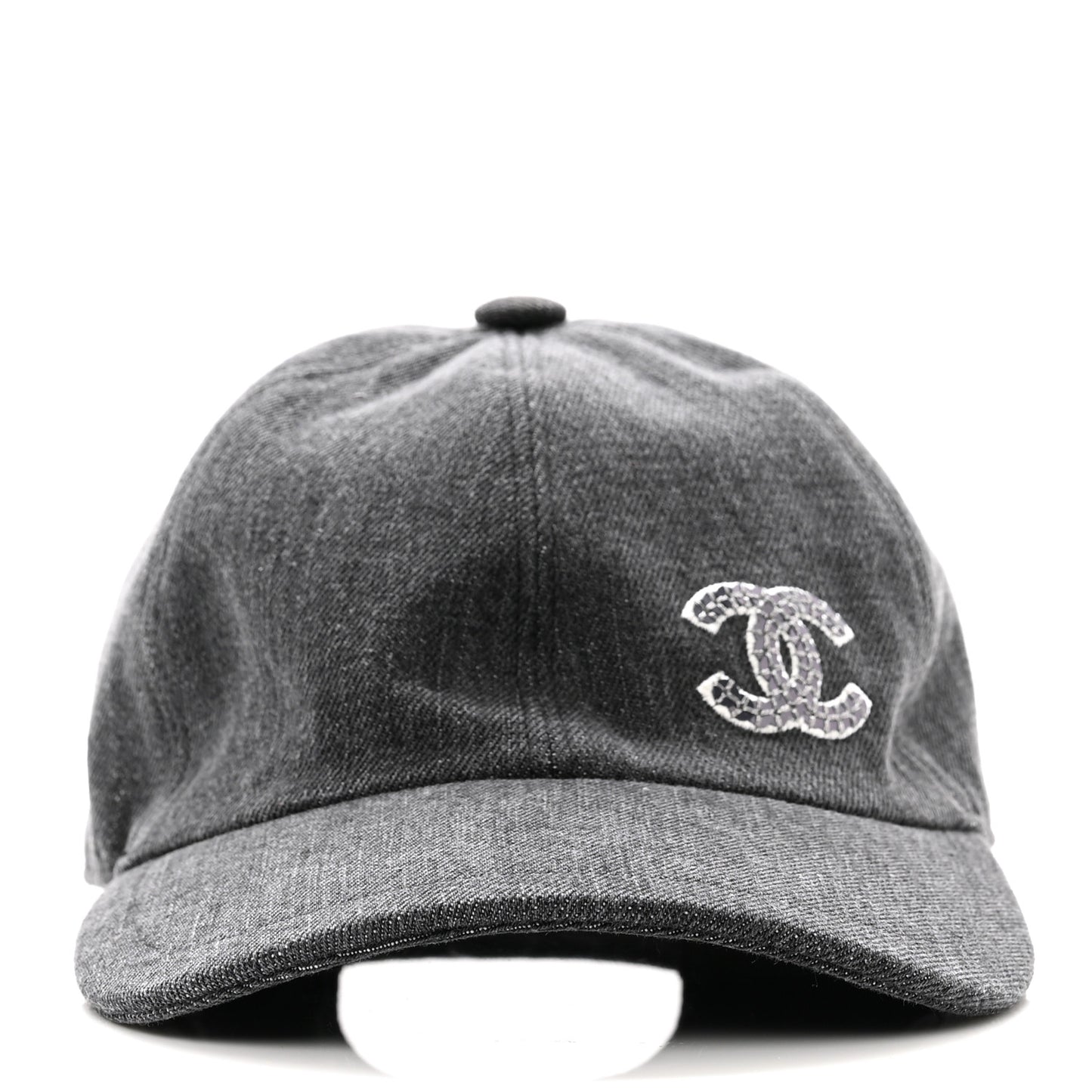Cotton Sequin CC Cap Hat Black