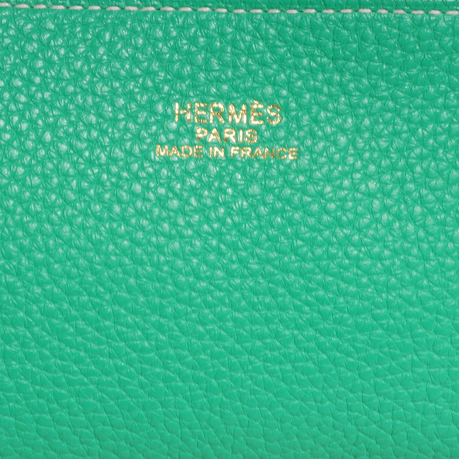 Hermes Taurillon Clemence Double Sens 45 Reversible Tote Menthe and Bleu Thalassa 7 of 8