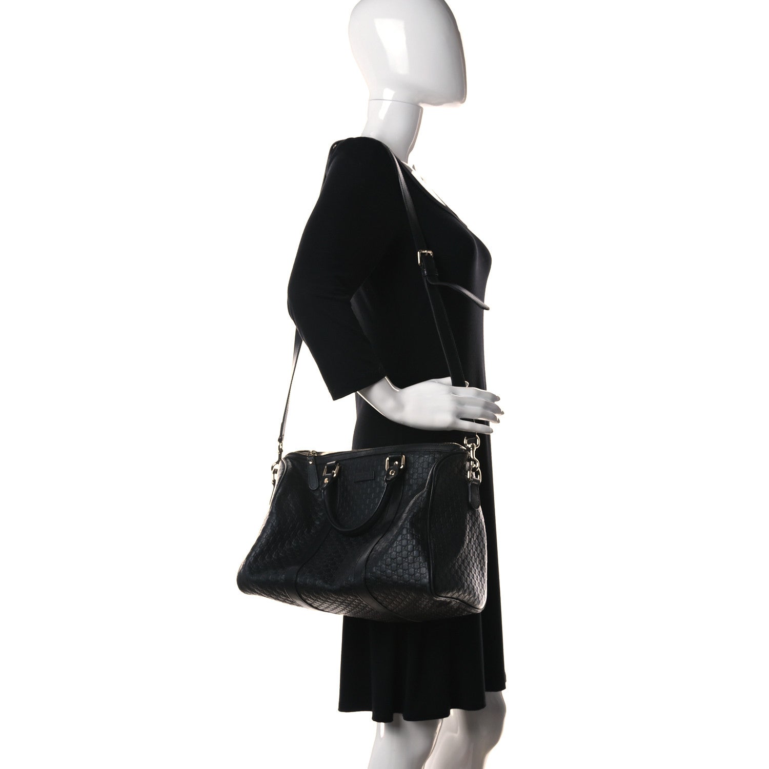Gucci Microguccissima Medium Joy Boston Black 2 of 11