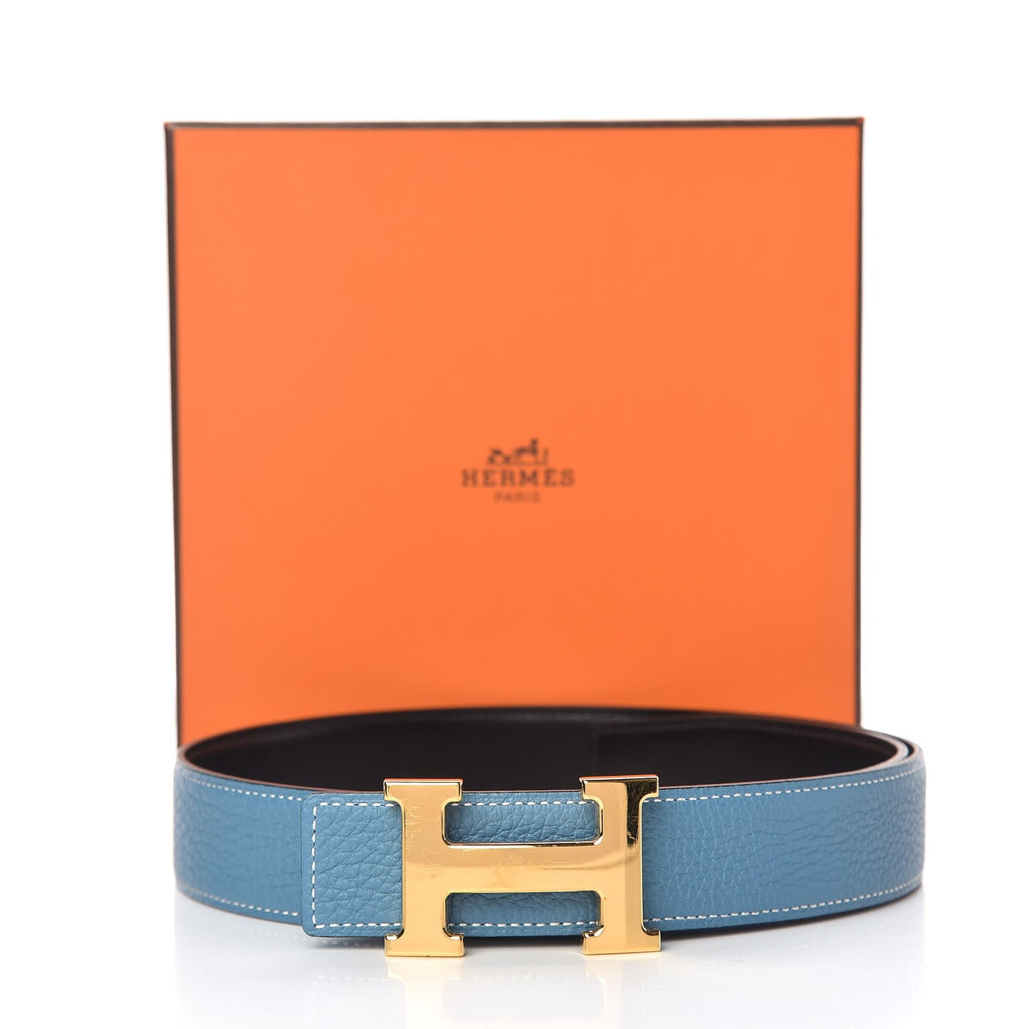 Box Togo 32mm H Belt 75 Black Blue Jean