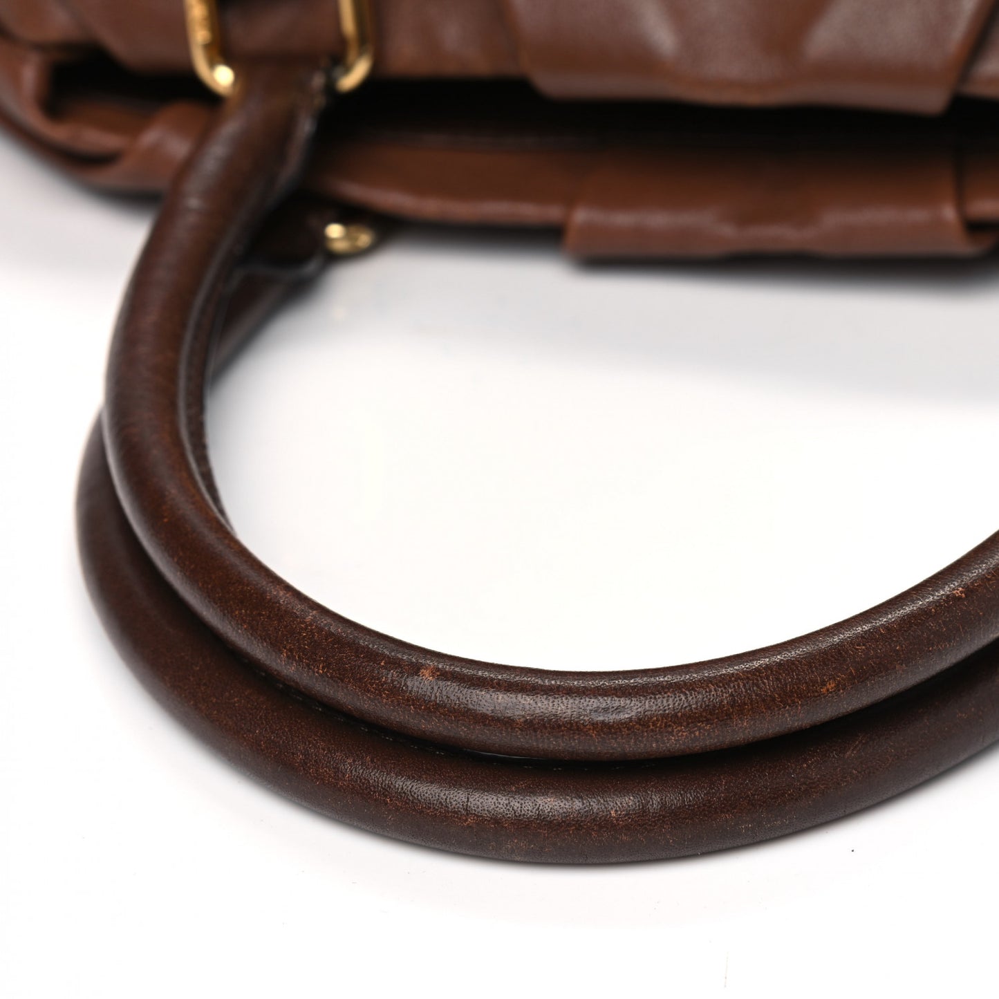 Calfskin Shopper Tote Brown