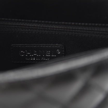 Chanel Iridescent Caviar Quilted Mini Coco Handle Flap So Black 10 of 13