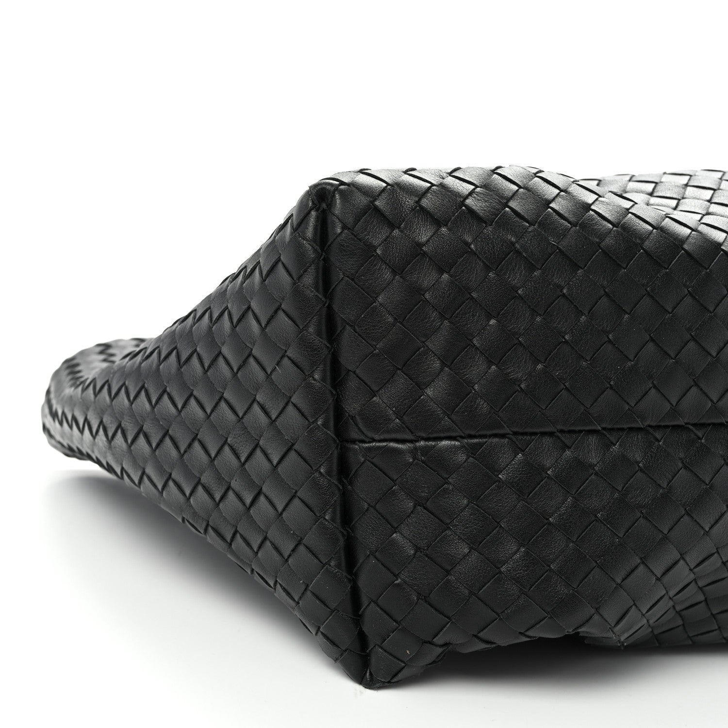 Bottega Veneta Calfskin Intrecciato Pinacoteca Reversible Tote Black Fondant 9 of 10