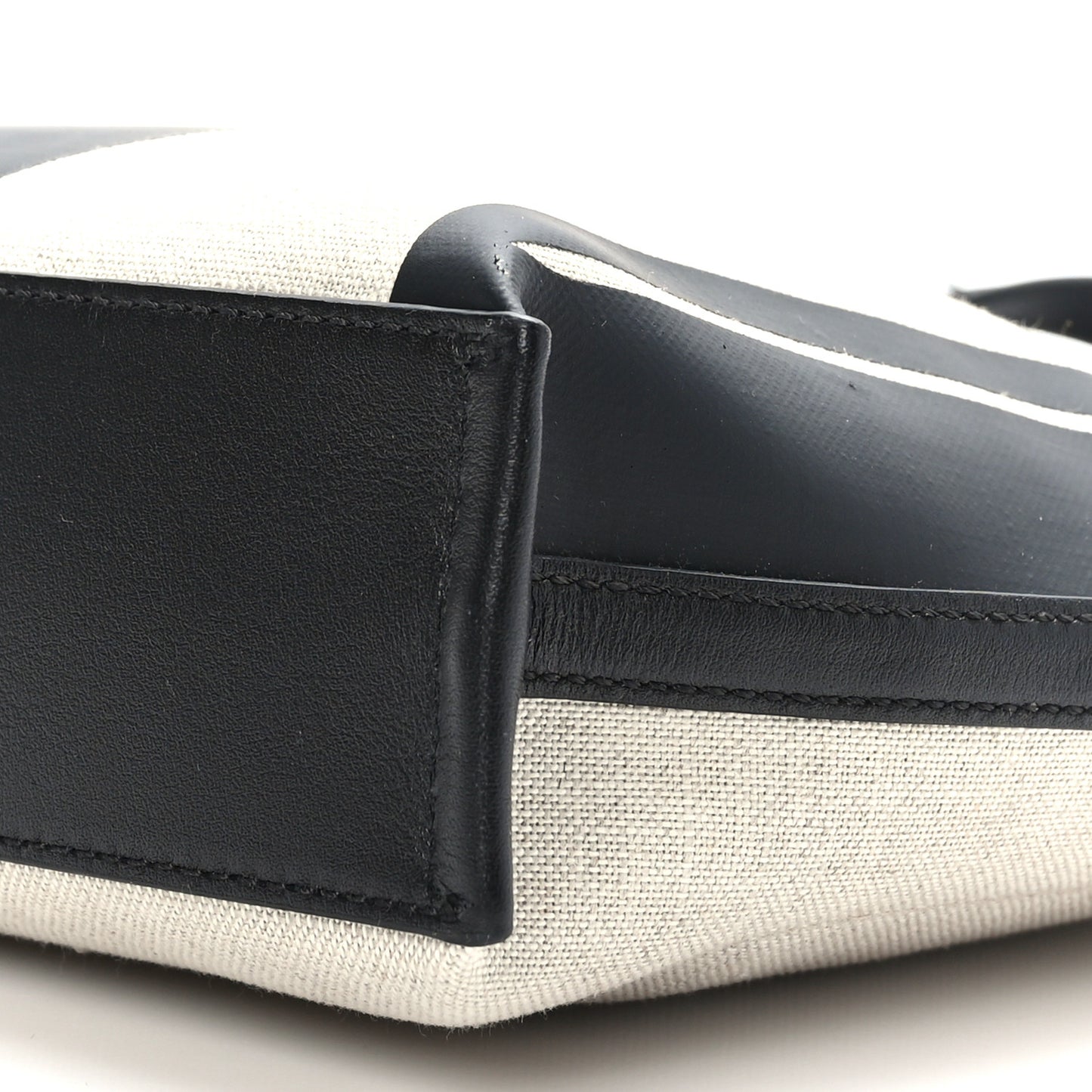 Canvas Glitch Logo Shopper Tote Black White