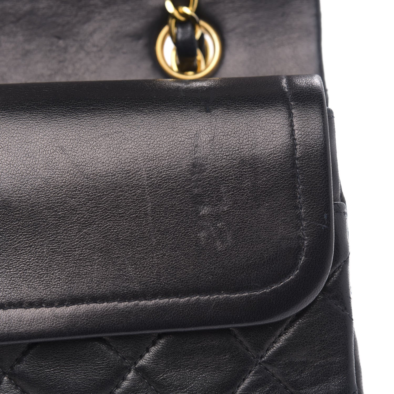 Chanel Lambskin Quilted Medium Double Flap Black 11 of 18