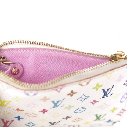 Louis Vuitton Monogram Multicolor Key Pouch White Litchi 11 of 12
