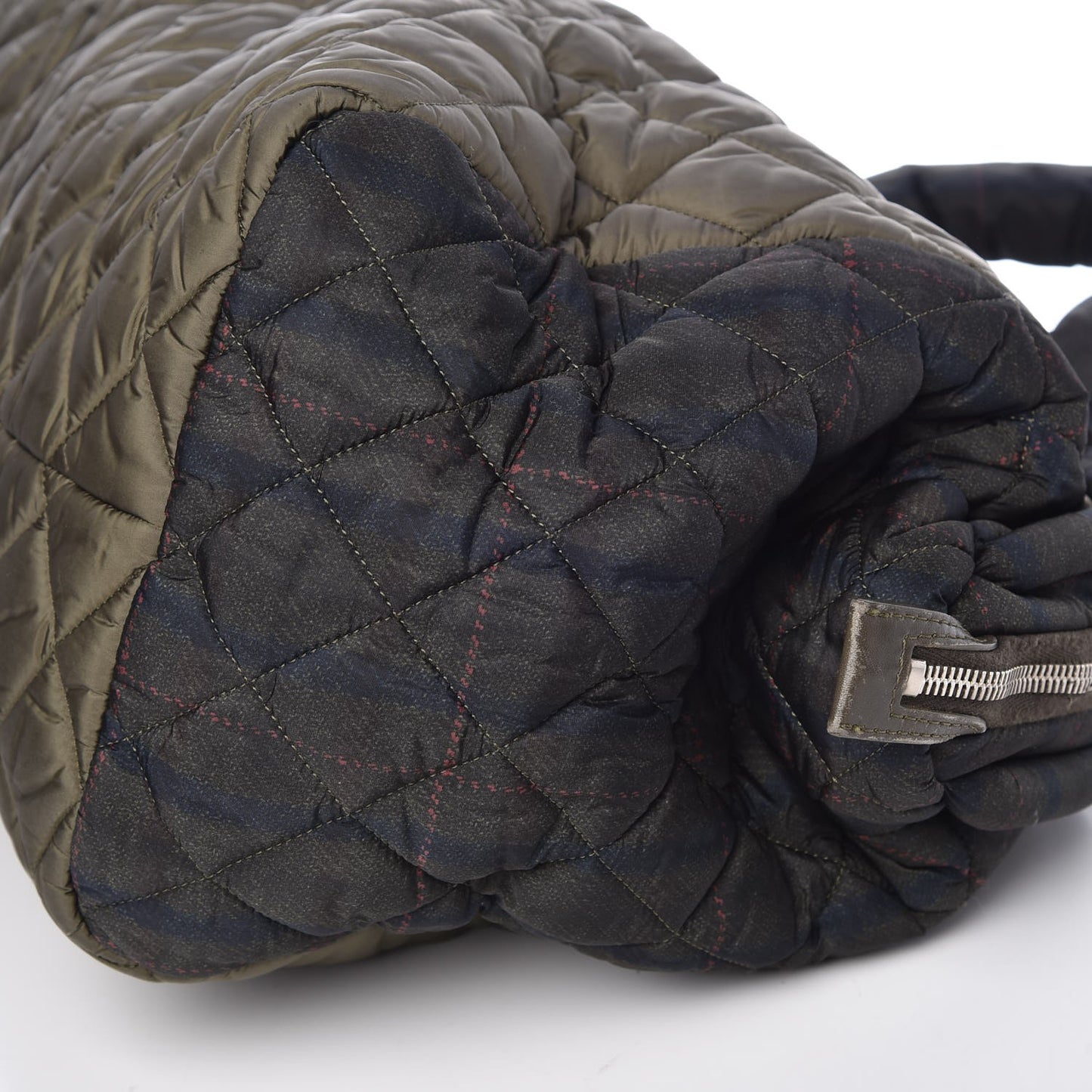Nylon Quilted Coco Cocoon Bowler Khaki