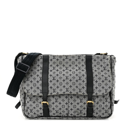 Louis Vuitton LOUIS VUITTON Mini Lin Sac a Langer Diaper Bag Blue 1 of 17