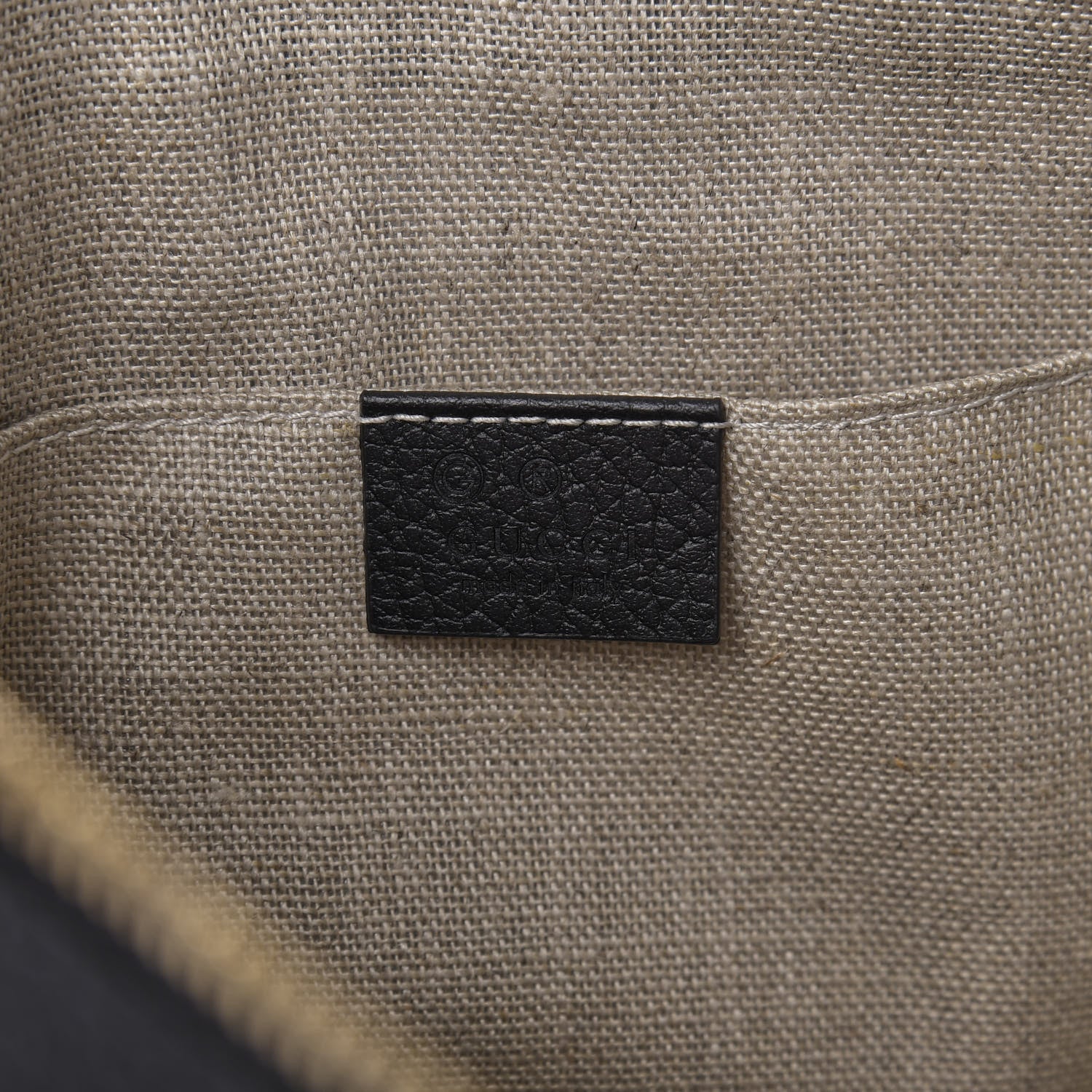 Gucci Pebbled Calfskin Large Bamboo Clutch Black 6 of 7