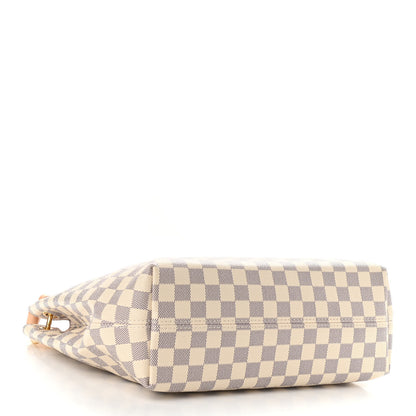 Louis Vuitton Damier Azur Graceful PM Rose Ballerine 4 of 11