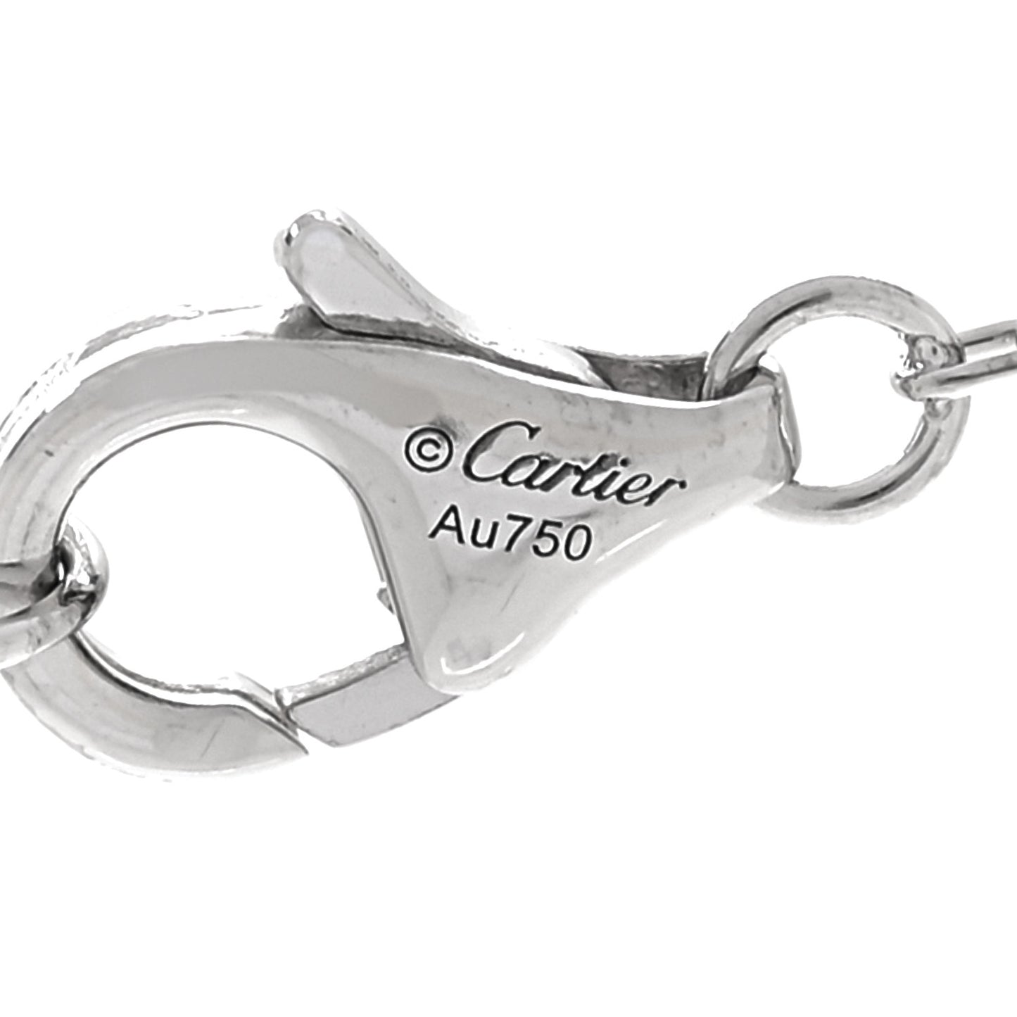 18K White Gold Diamond Juste Un Clou Pendant Necklace