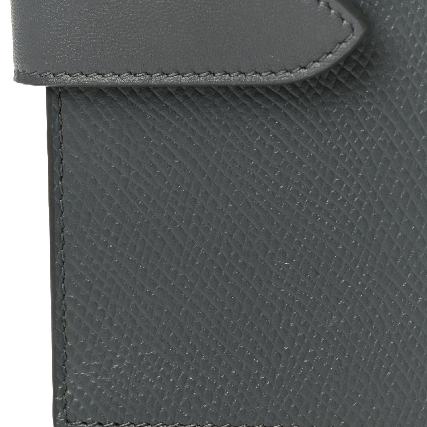Celine Grained Calfskin Medium Multifunction Strap Wallet Grey 15 of 15