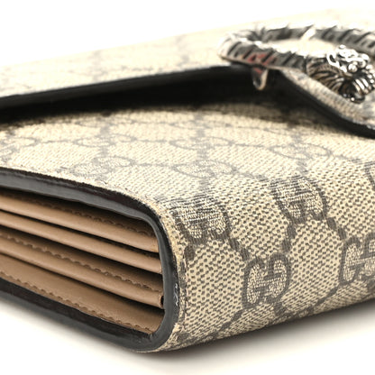 Gucci GG Supreme Monogram Mini Dionysus Chain Wallet Beige Taupe 9 of 10