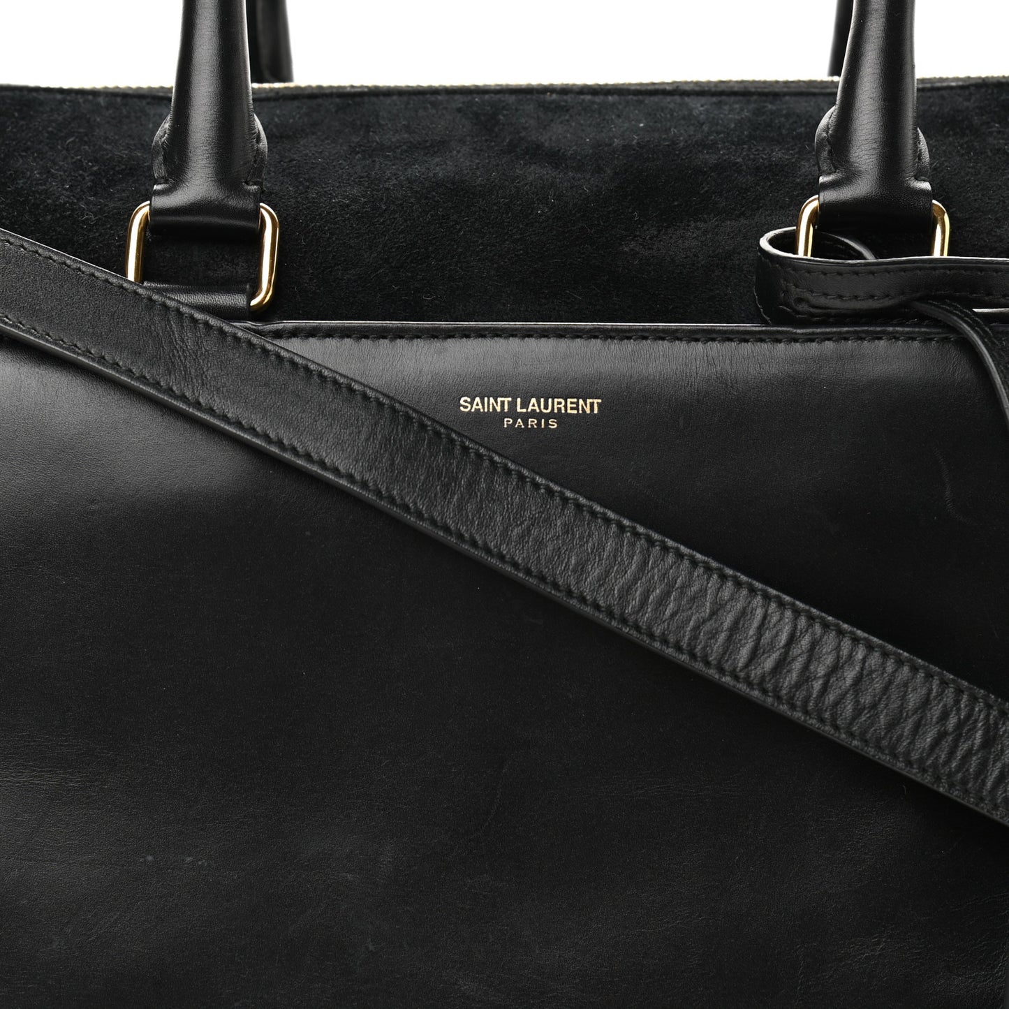 Calfskin Suede Classic Duffle 6 Black