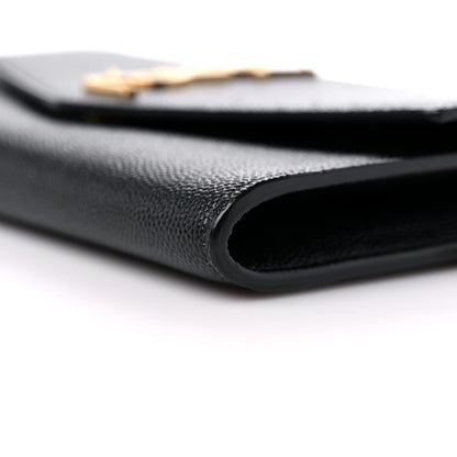 Saint Laurent Grain de Poudre Uptown Chain Wallet Black 9 of 10