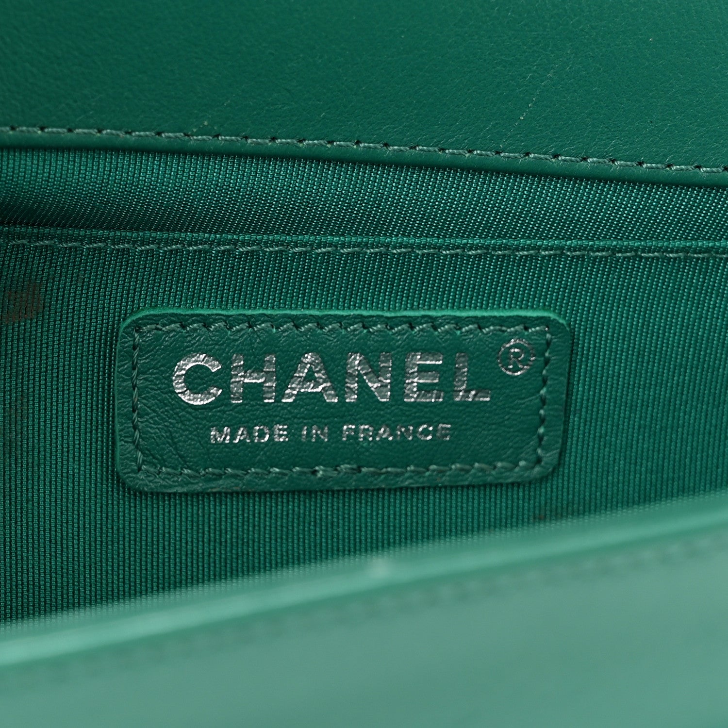 Chanel Lambskin Quilted Medium Boy Flap Green 6 of 10
