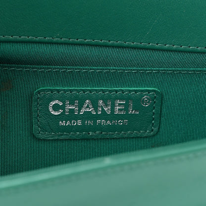Chanel Lambskin Quilted Medium Boy Flap Green 6 of 10