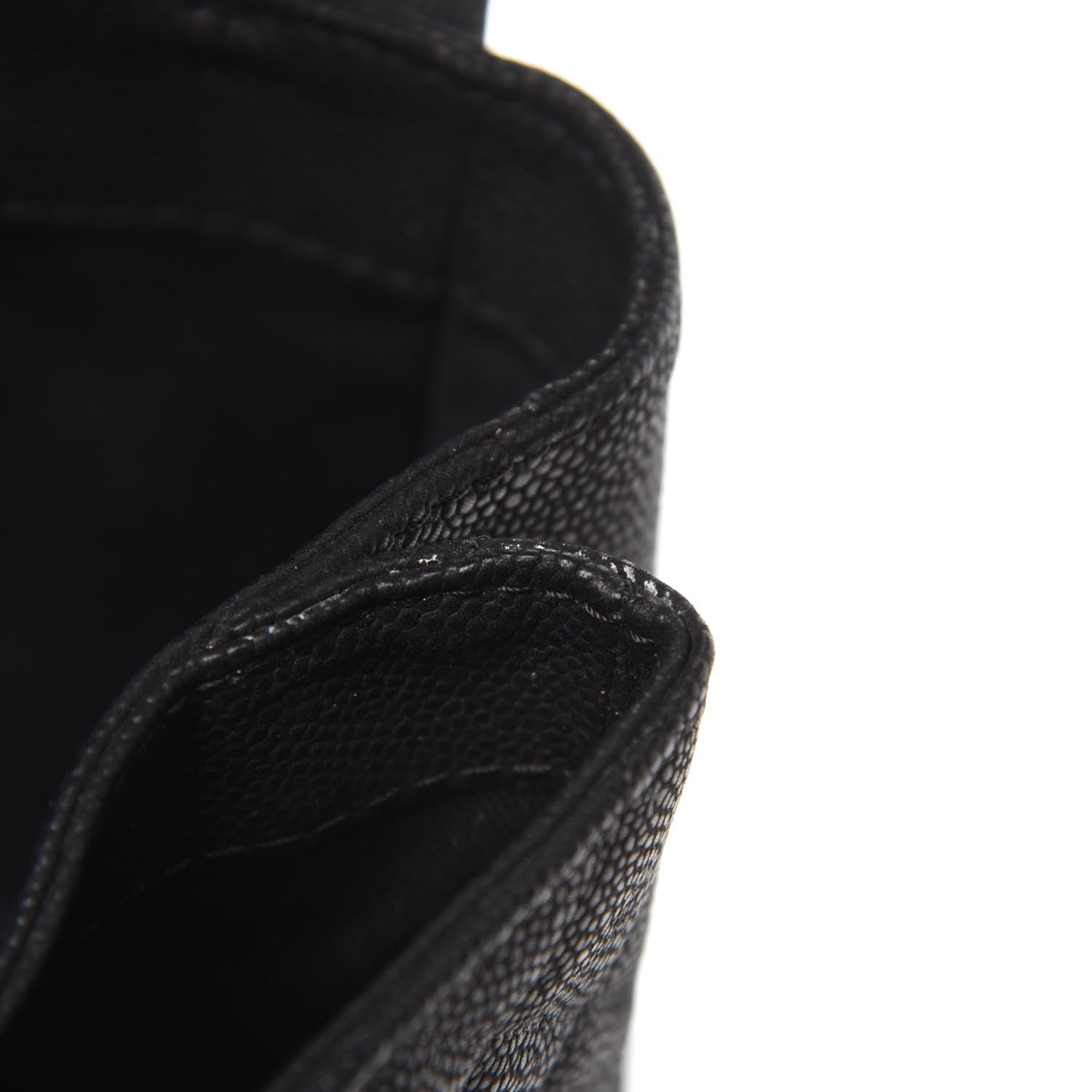 Chanel Iridescent Caviar Quilted Medium Lady Pearly Flap Black 9 of 12