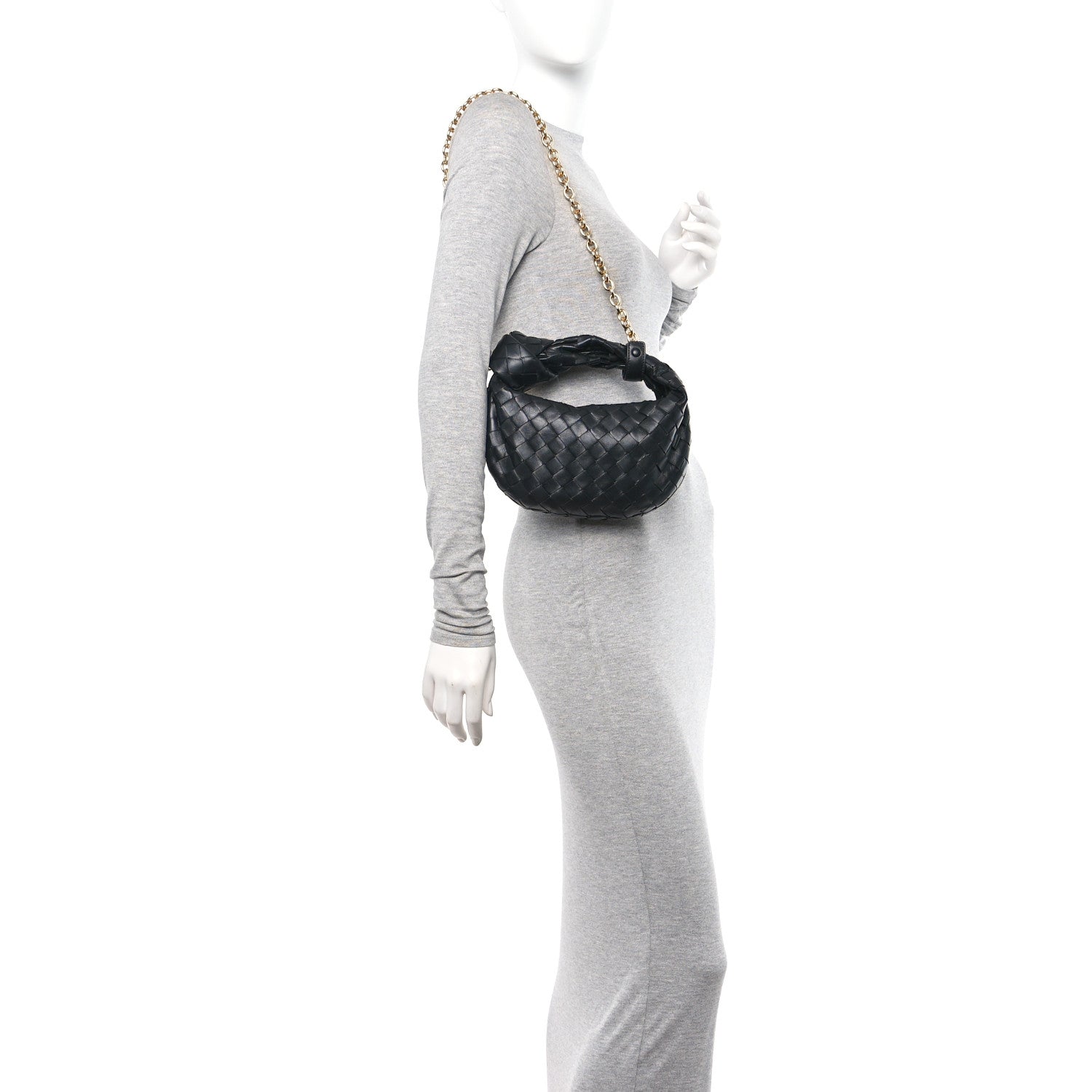 Bottega Veneta Nappa Intrecciato Mini Chain Jodie Black 2 of 10