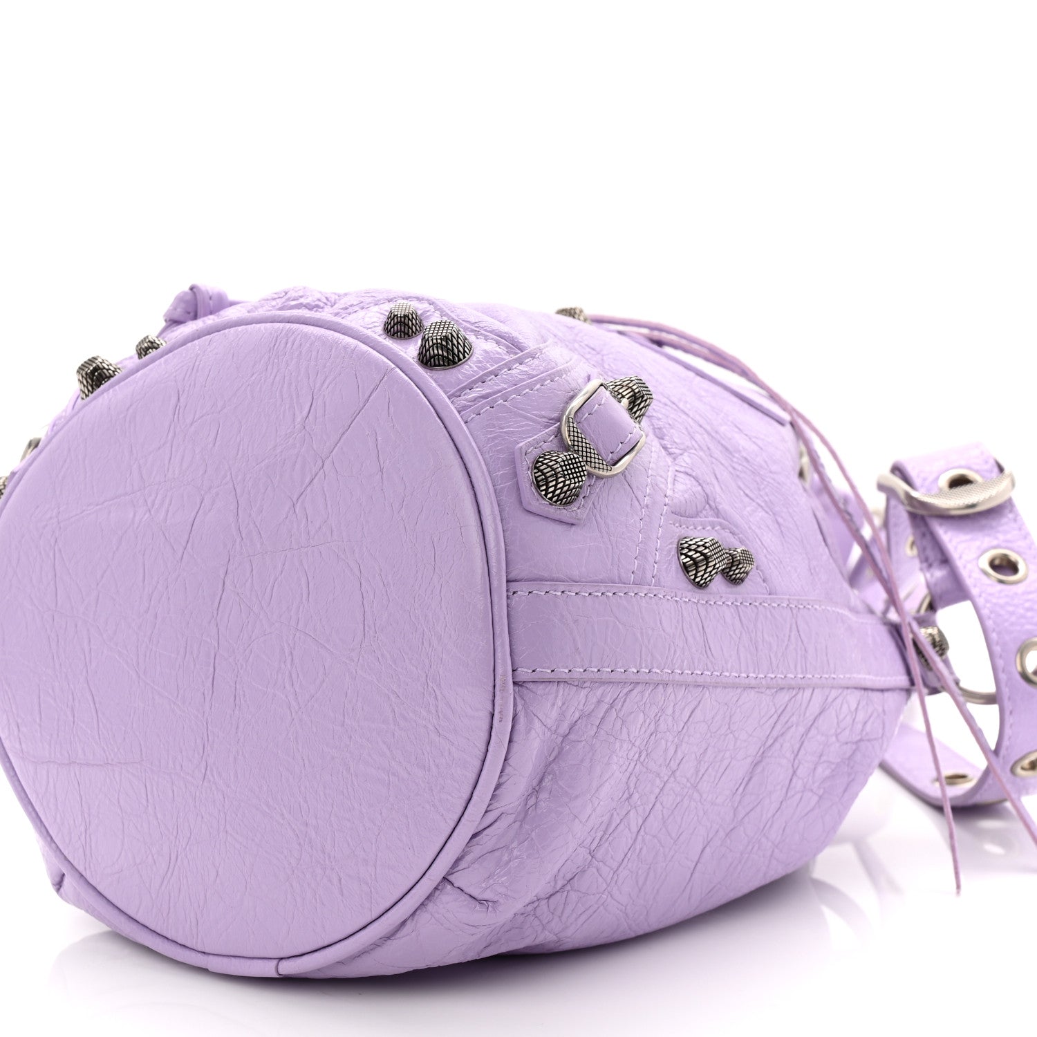 Balenciaga Agneau Arena Le Cagole Bucket Bag XS Lilac 11 of 11
