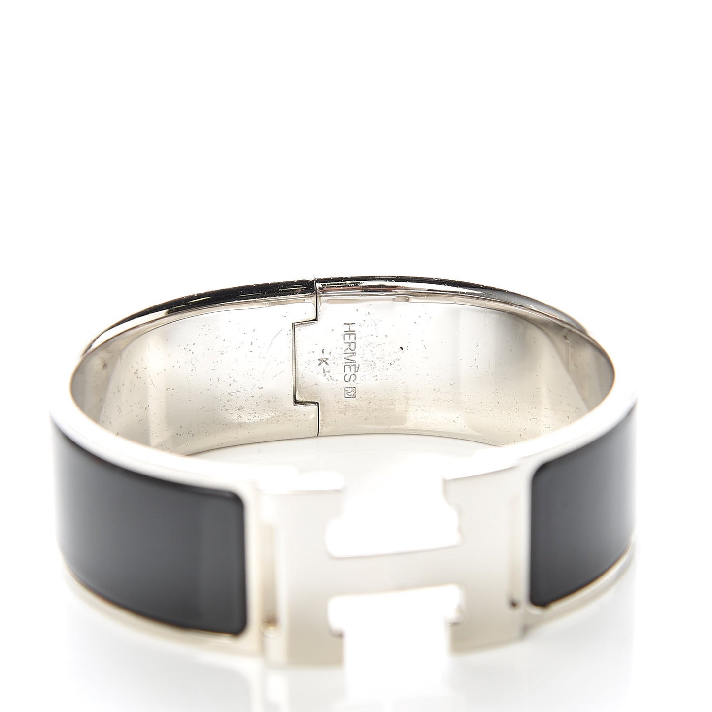 Enamel Wide Clic Clac H Bracelet PM Black