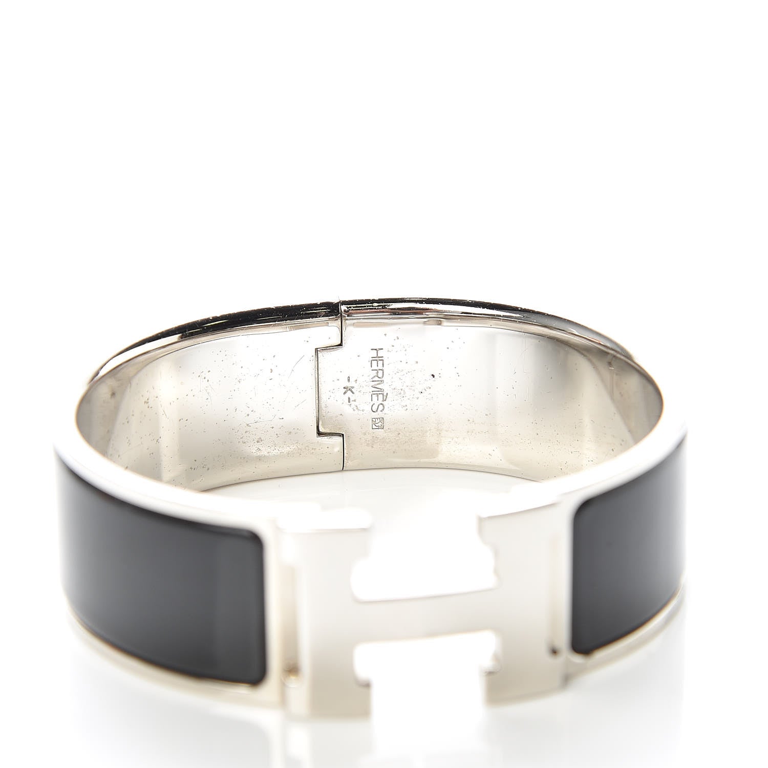 Hermes Enamel Wide Clic Clac H Bracelet PM Black 4 of 9