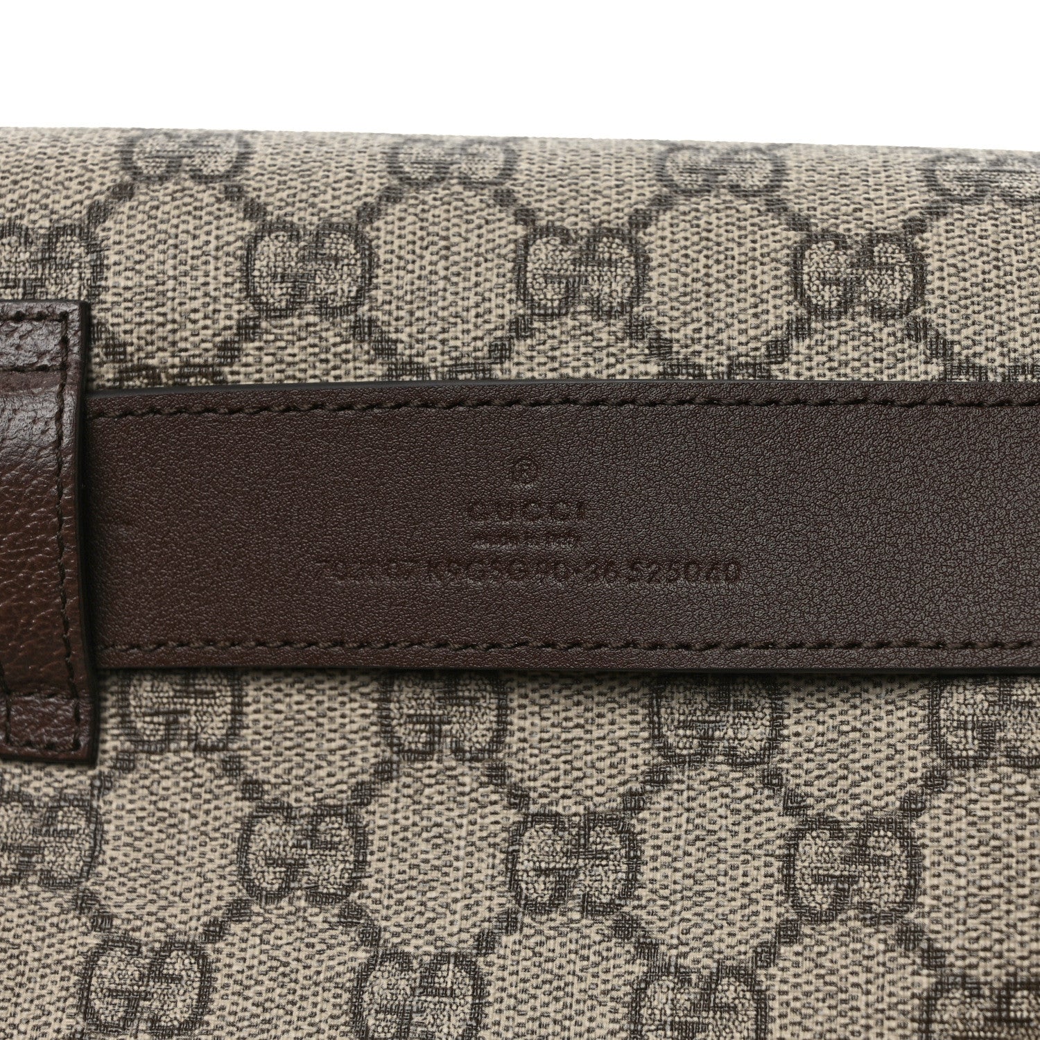 Gucci GG Supreme Monogram Textured Dollar Calfskin Blondie Belt Bag 90 36 Beige Ebony New Acero 6 of 10