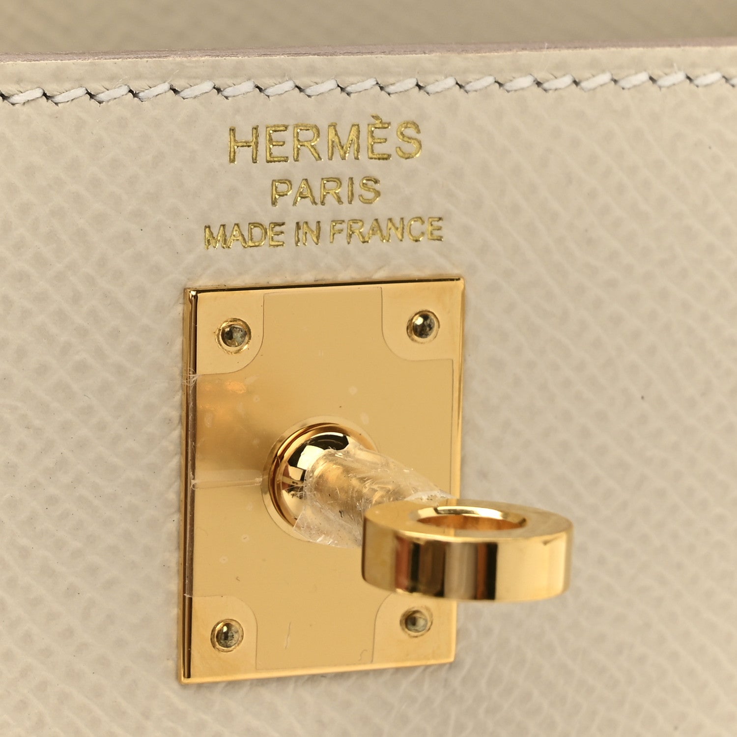 Hermes Epsom Kelly Sellier 25 Craie 6 of 11