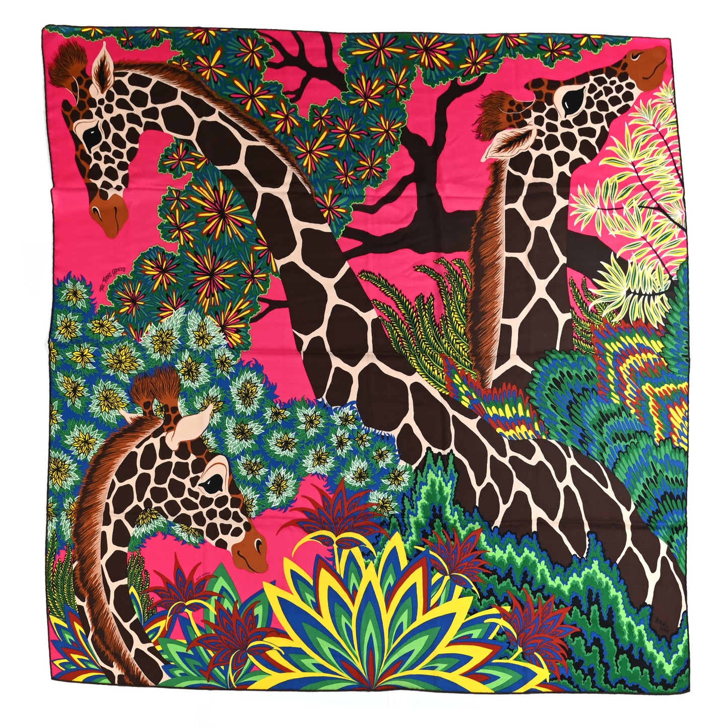 Cashmere Silk The Three Graces Shawl 140 Rose Vif Marron