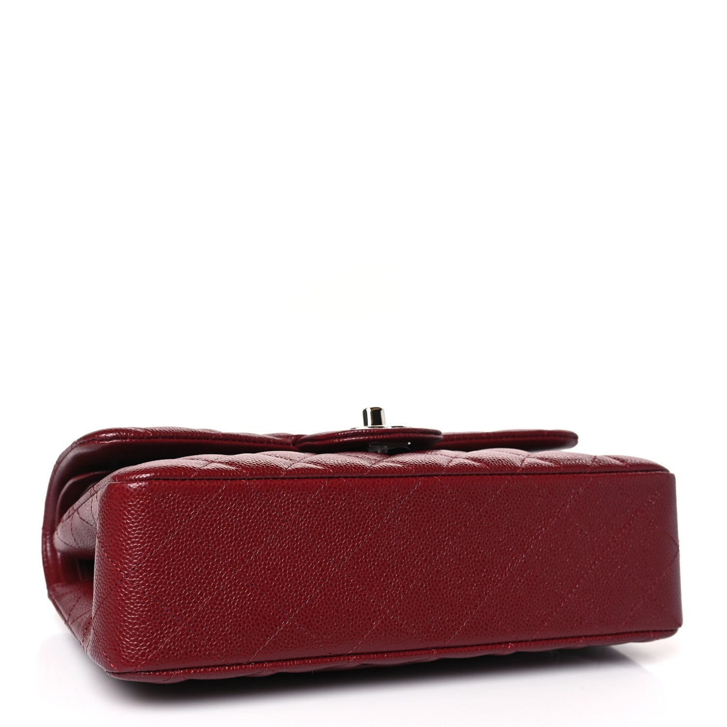 Chanel Caviar Quilted Small Double Flap Burgundy 4 of 9