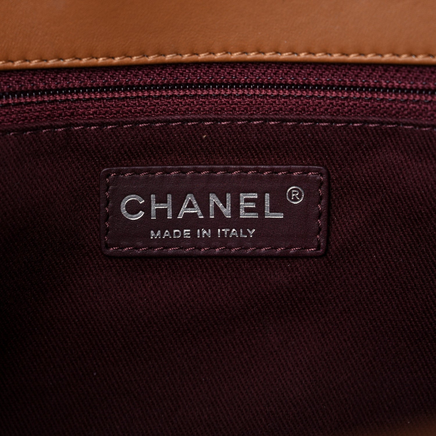 Chanel Lambskin Chevron Double Stitch Jumbo Single Flap Camel 6 of 10