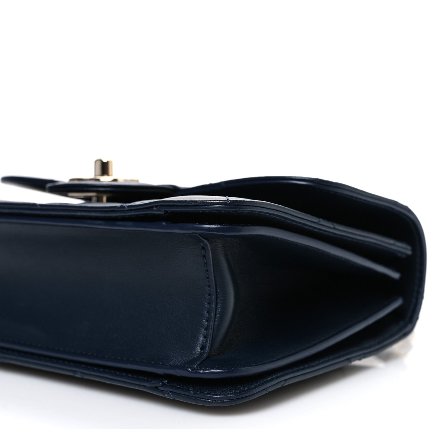 Chanel Calfskin Quilted Small Coco Lady Flap Navy Navy 9 of 10