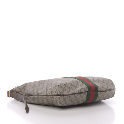 Gucci GG Supreme Monogram Web Ophidia Half Moon Hobo Brown 4 of 11