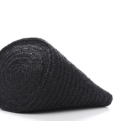 Saint Laurent Raffia Medium Panier Bag Black 8 of 11