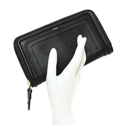 Chloe Calfskin Marcie Long Zip Around Wallet Black 2 of 6
