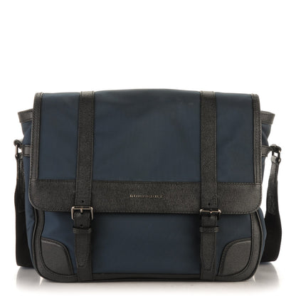 Burberry Calfskin Nylon Messenger Ink Blue 1 of 8