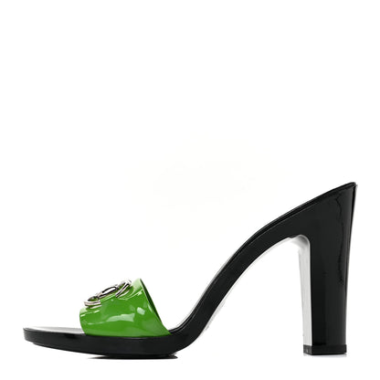 Gucci Patent Lambskin Horsebit High Heel Sandals 8 Spring 1 of 11
