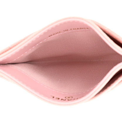 Chanel Caviar Quilted Card Holder Light Pink 5 of 9