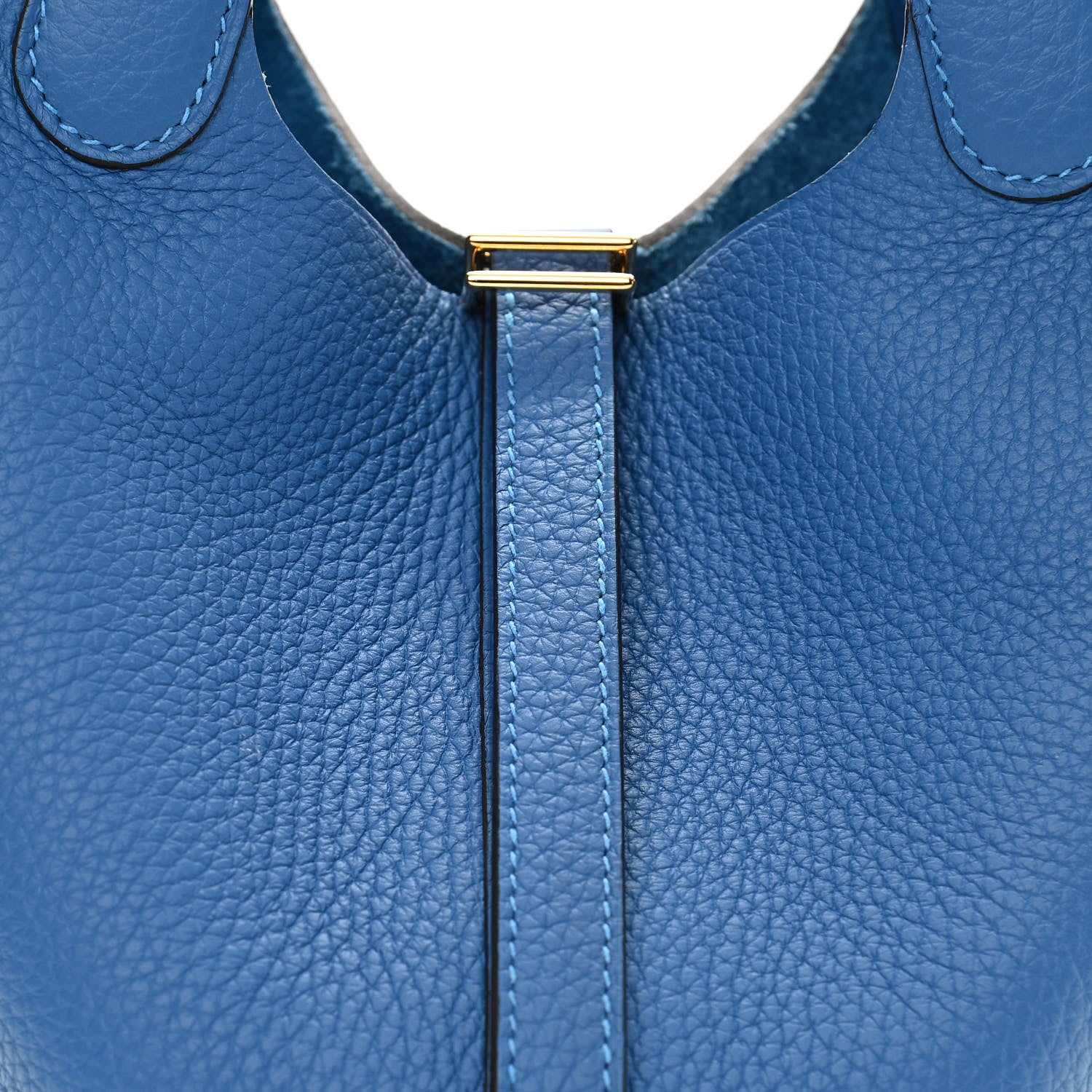 Hermes Taurillon Clemence Picotin Lock 18 PM Mykonos 8 of 11