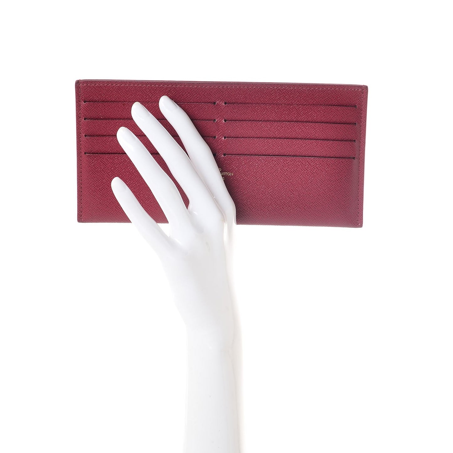 Calfskin Felicie Card Holder Insert Fuchsia