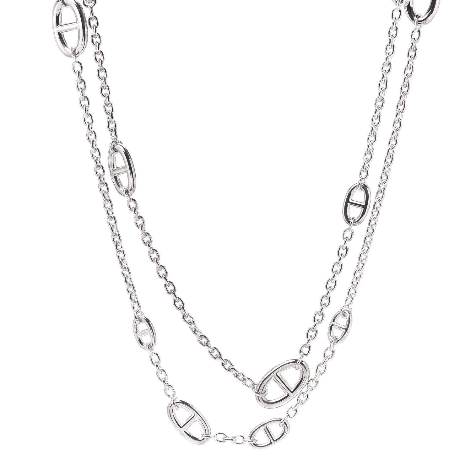 Hermes Sterling Silver Farandole Necklace 160 1 of 5