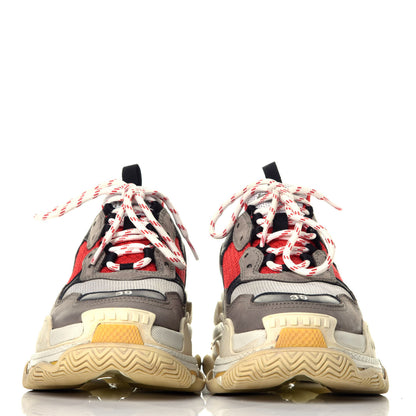 Balenciaga Mesh Nubuck Mens Triple S Sneakers 39 Bleu Gris Rouge 2 of 8