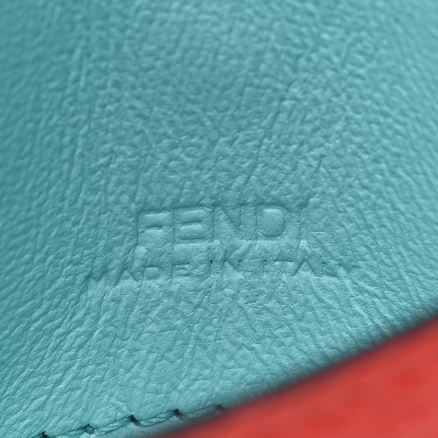 Fendi Cuoio Romano Micro Baguette Charm Papavero 6 of 11