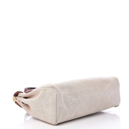 Hermes Toile Vache Calfskin Herbag 30 PM Natural 4 of 18