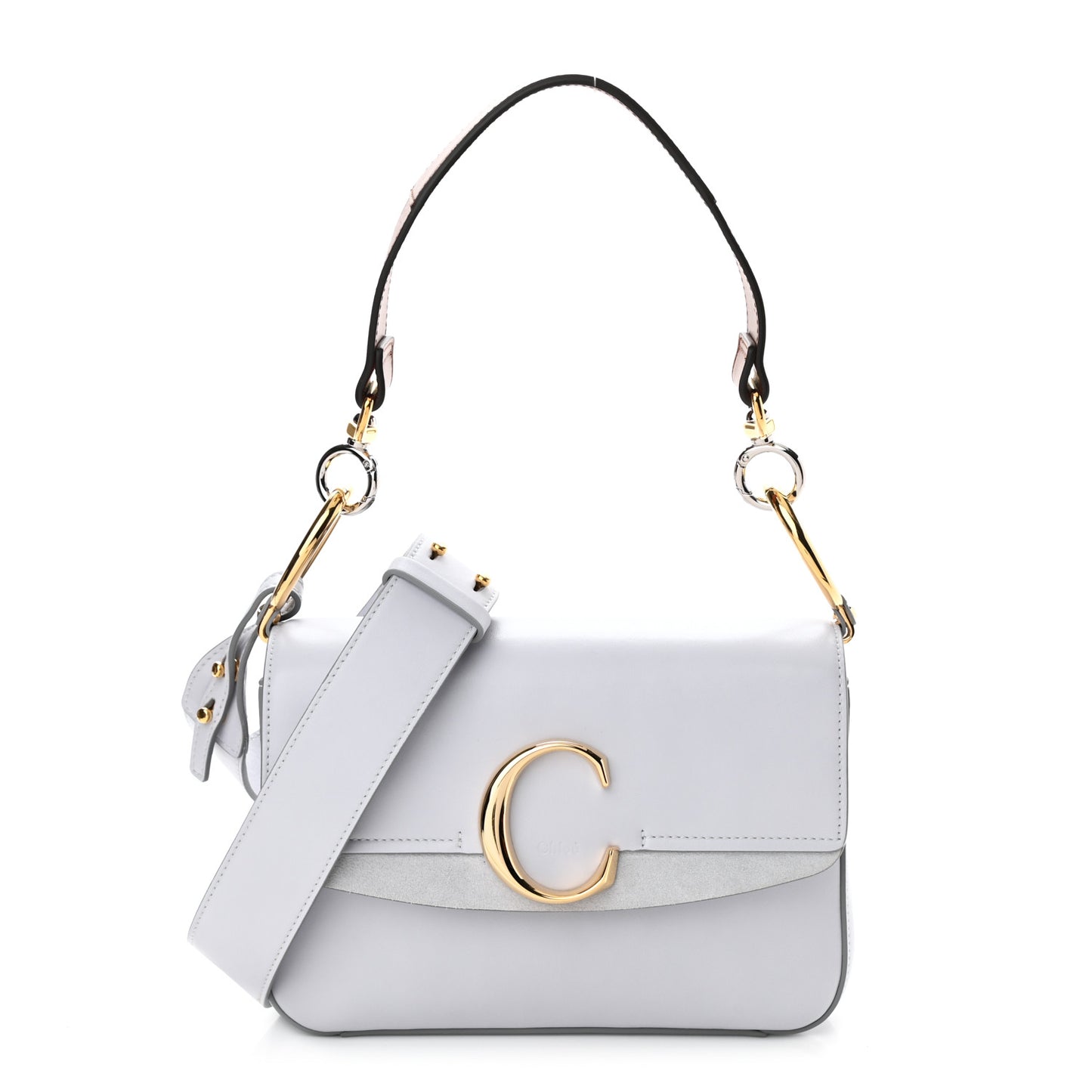 Calfskin Small C Double Carry Light Cloud