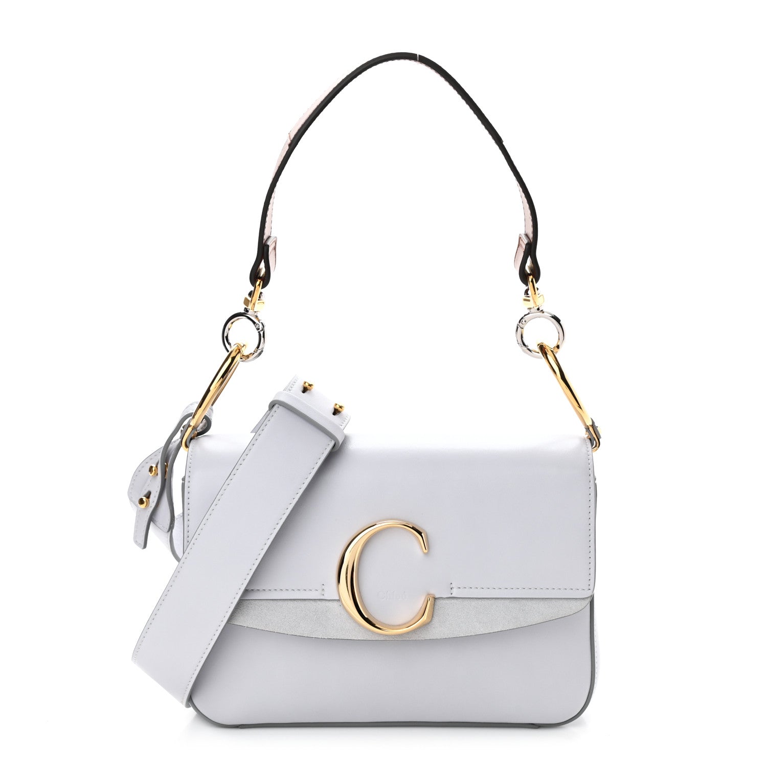 Chloe Calfskin Small C Double Carry Light Cloud 1 of 8